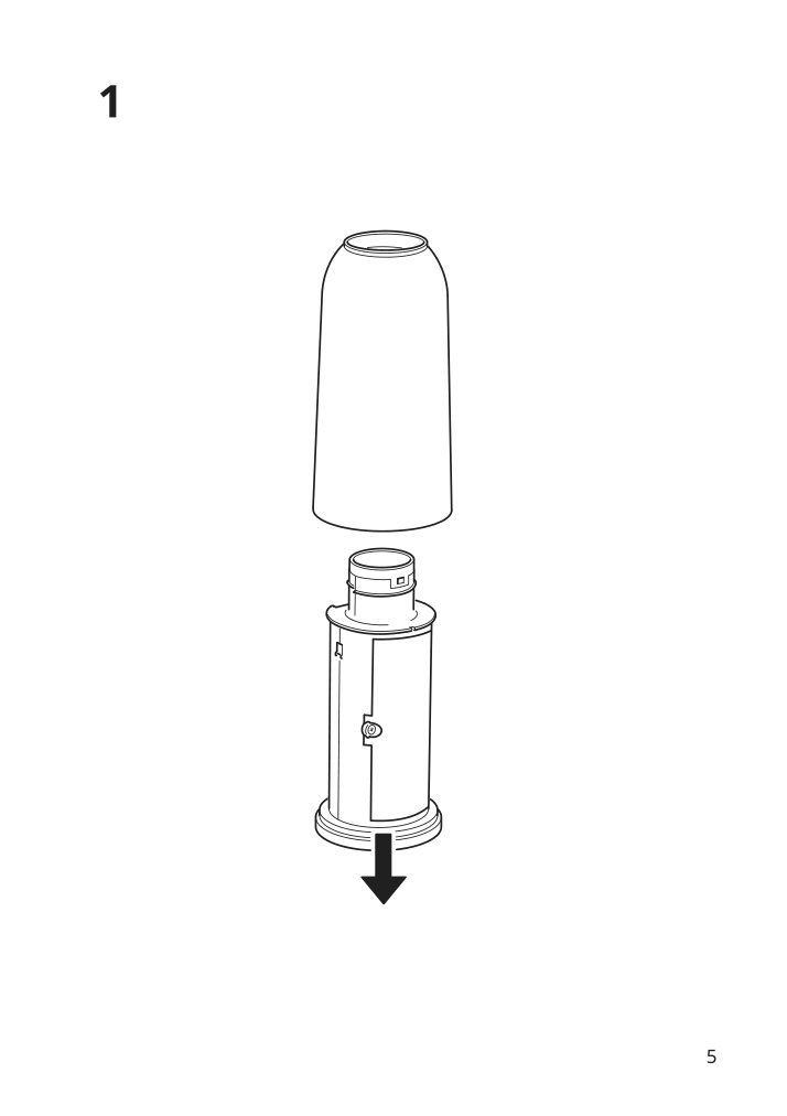 Assembly instructions for IKEA Bettorp led mobile lamp w wireless charging dimmable light gray blue | Page 5 - IKEA BETTORP LED mobile lamp w wireless charging 904.303.69
