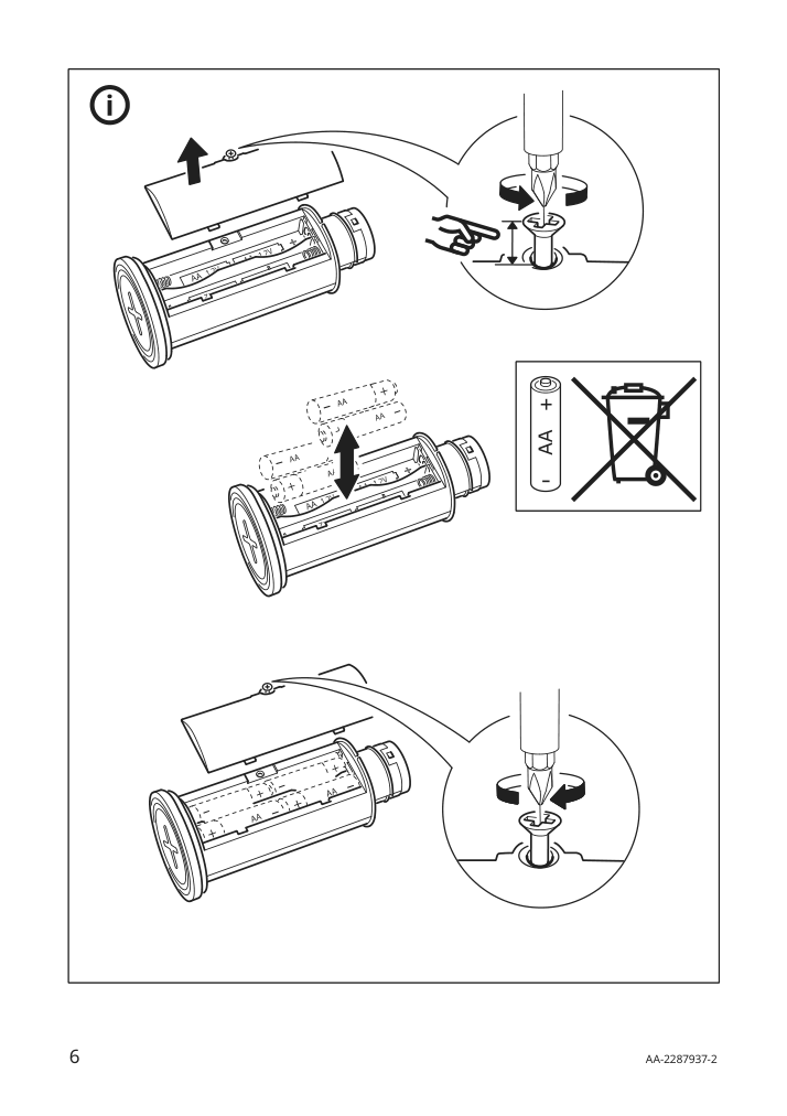 Assembly instructions for IKEA Bettorp led mobile lamp w wireless charging dimmable light gray blue | Page 6 - IKEA BETTORP LED mobile lamp w wireless charging 904.303.69