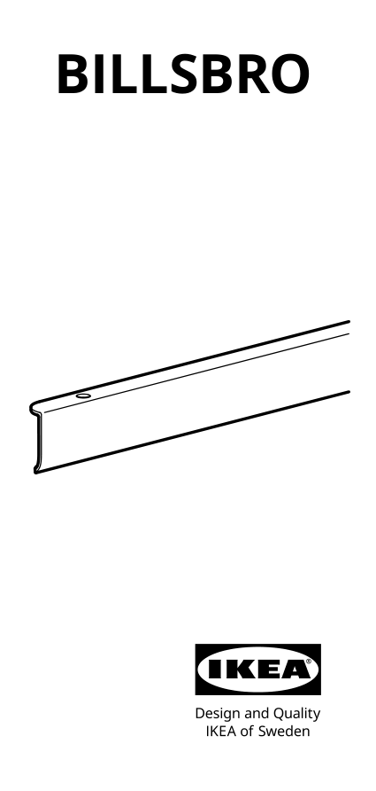 Assembly instructions for IKEA Billsbro handle white | Page 1 - IKEA BILLSBRO handle 203.343.09