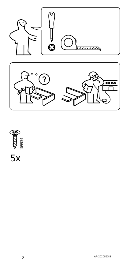 Assembly instructions for IKEA Billsbro handle white | Page 2 - IKEA BILLSBRO handle 203.343.09