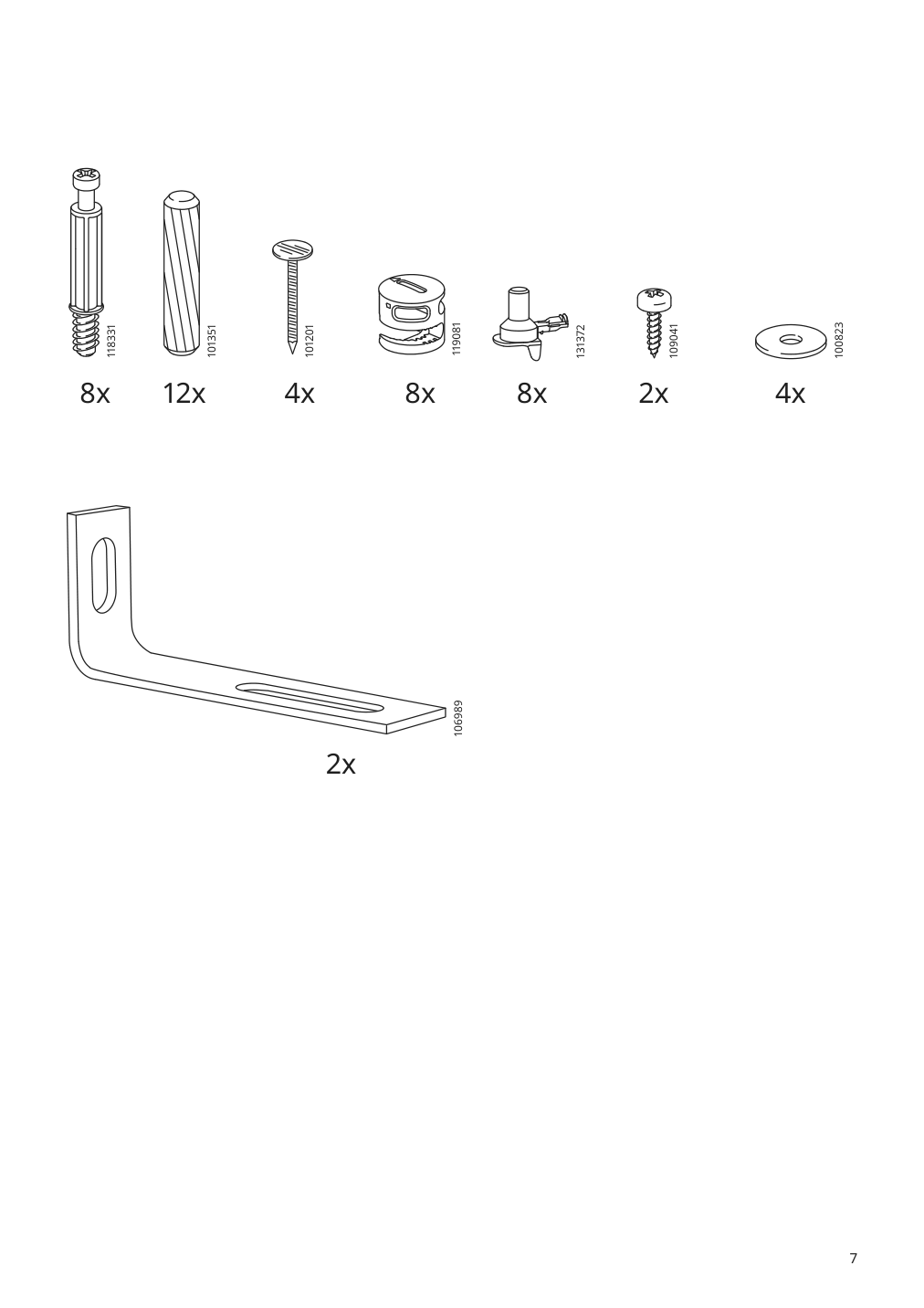 Assembly instructions for IKEA Billy bookcase birch veneer | Page 7 - IKEA BILLY bookcase 702.845.28