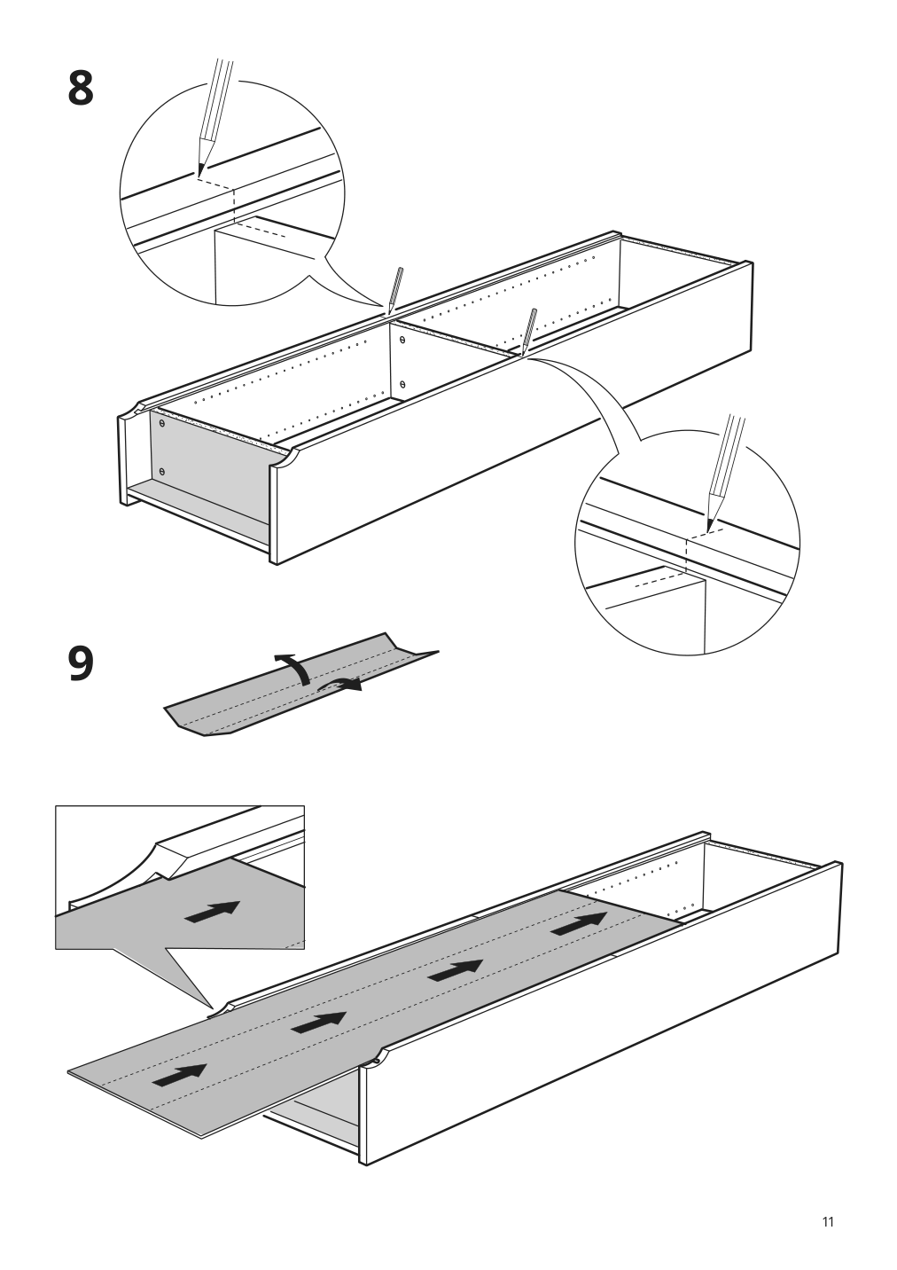 Assembly instructions for IKEA Billy bookcase birch veneer | Page 11 - IKEA BILLY / OXBERG bookcase 990.234.08