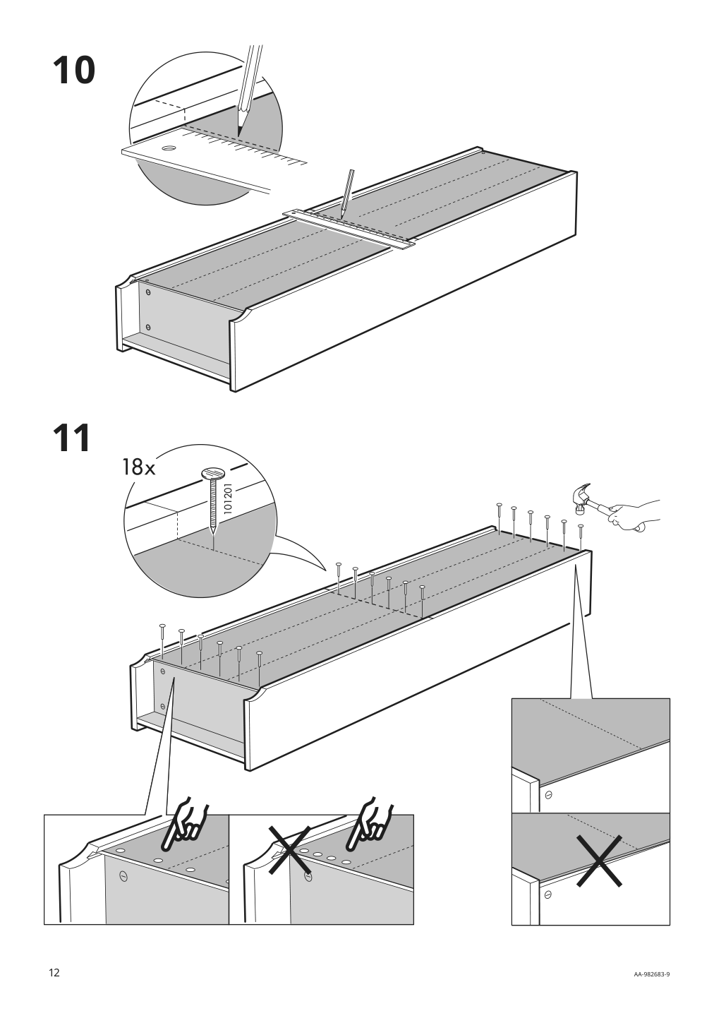 Assembly instructions for IKEA Billy bookcase birch veneer | Page 12 - IKEA BILLY / OXBERG bookcase 990.234.08