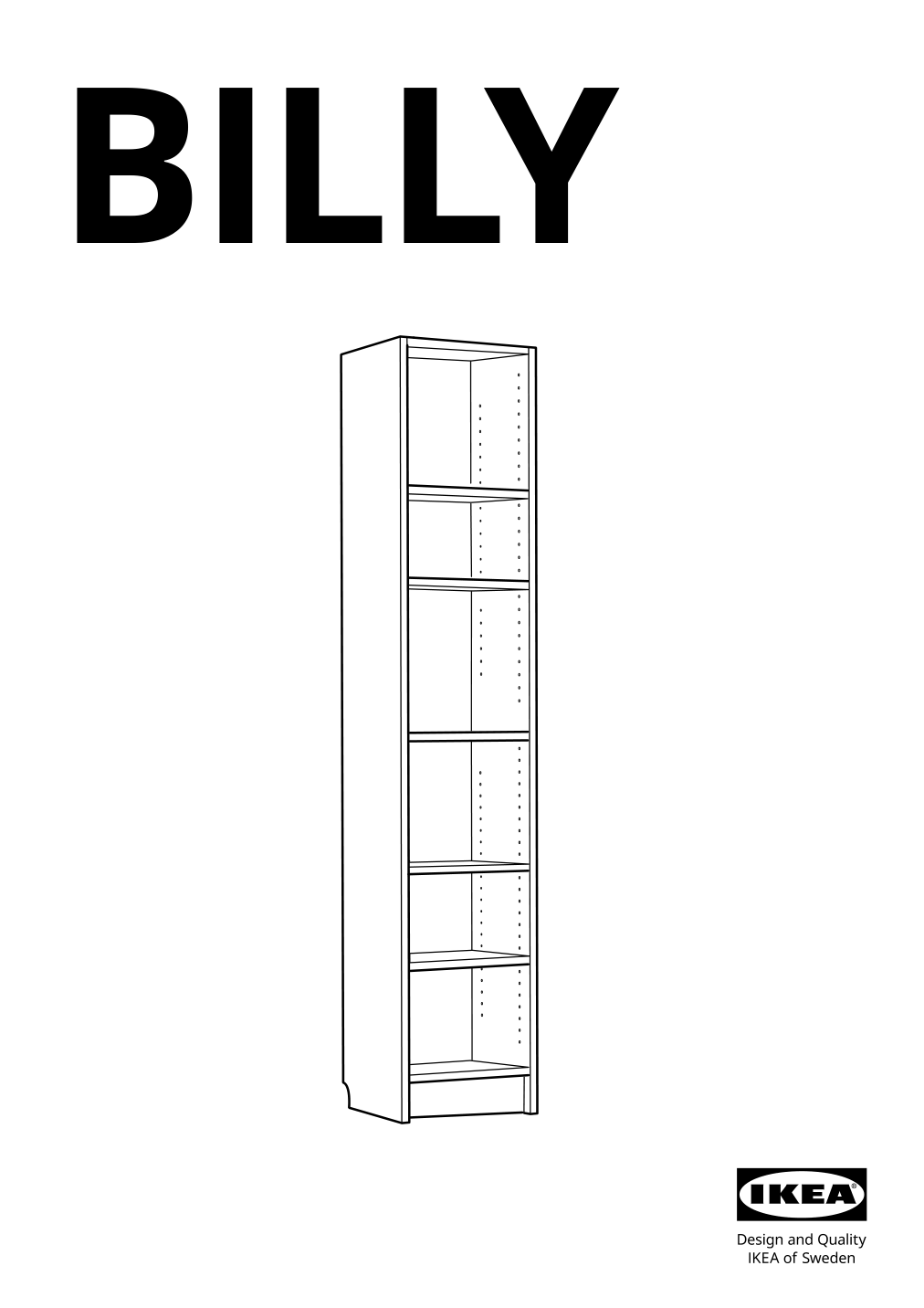 Assembly instructions for IKEA Billy bookcase oak effect | Page 1 - IKEA BILLY / OXBERG bookcase with glass-door 695.818.31