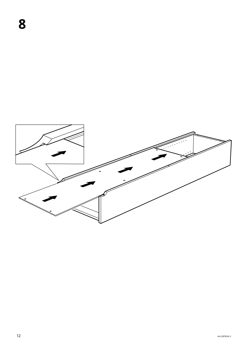 Assembly instructions for IKEA Billy bookcase oak effect | Page 12 - IKEA BILLY / OXBERG bookcase with glass-door 695.818.31