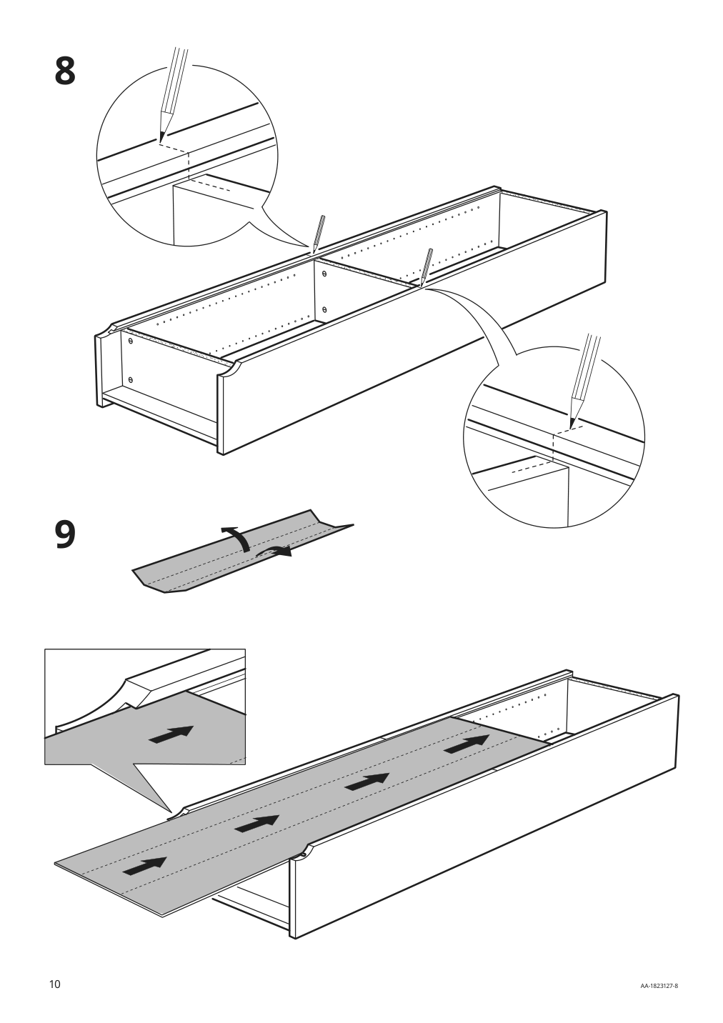 Assembly instructions for IKEA Billy bookcase white | Page 10 - IKEA BILLY / BESTÅ TV storage combination 893.986.81