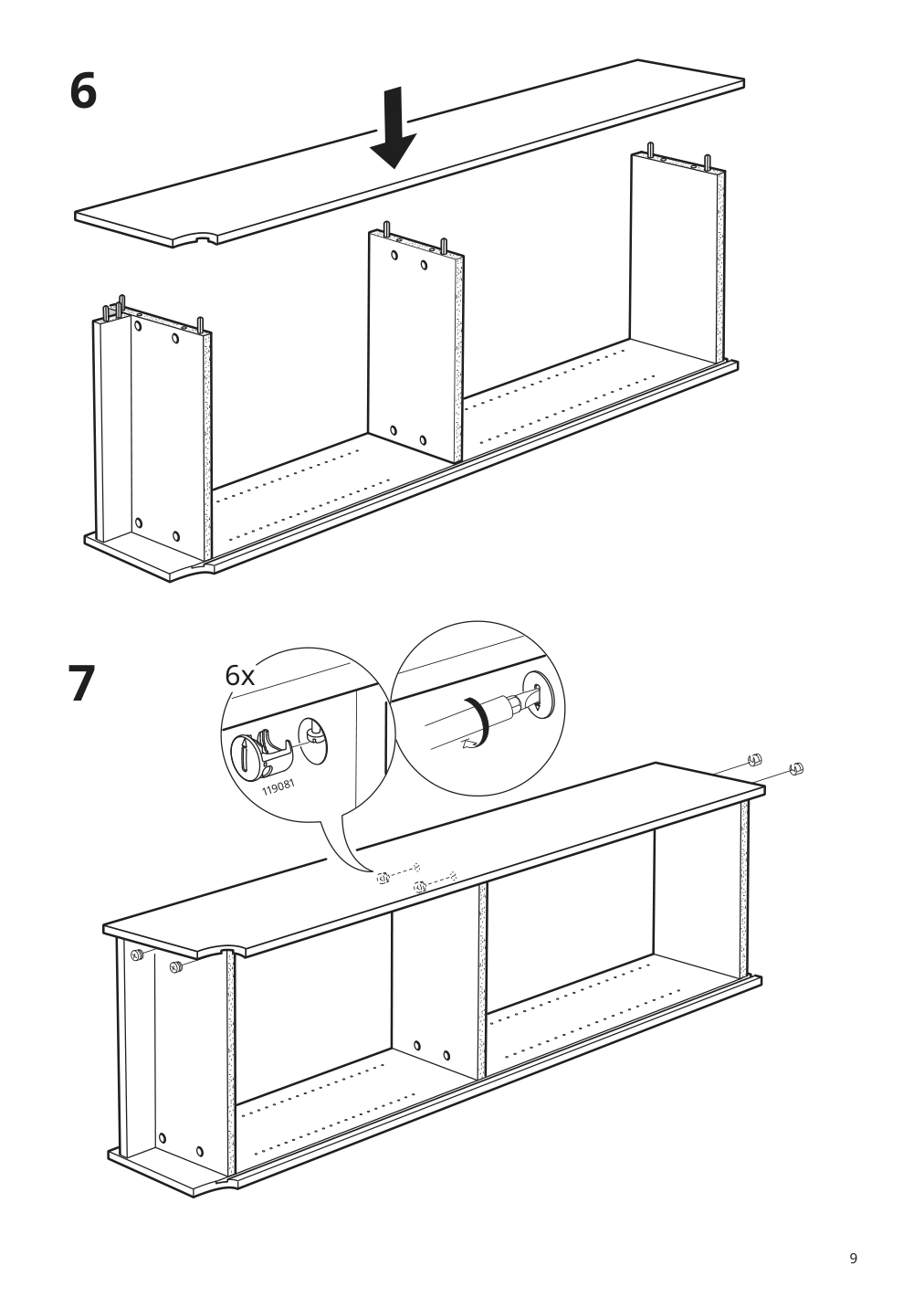 Assembly instructions for IKEA Billy bookcase white | Page 9 - IKEA BILLY / BRIMNES TV storage combination 693.986.20