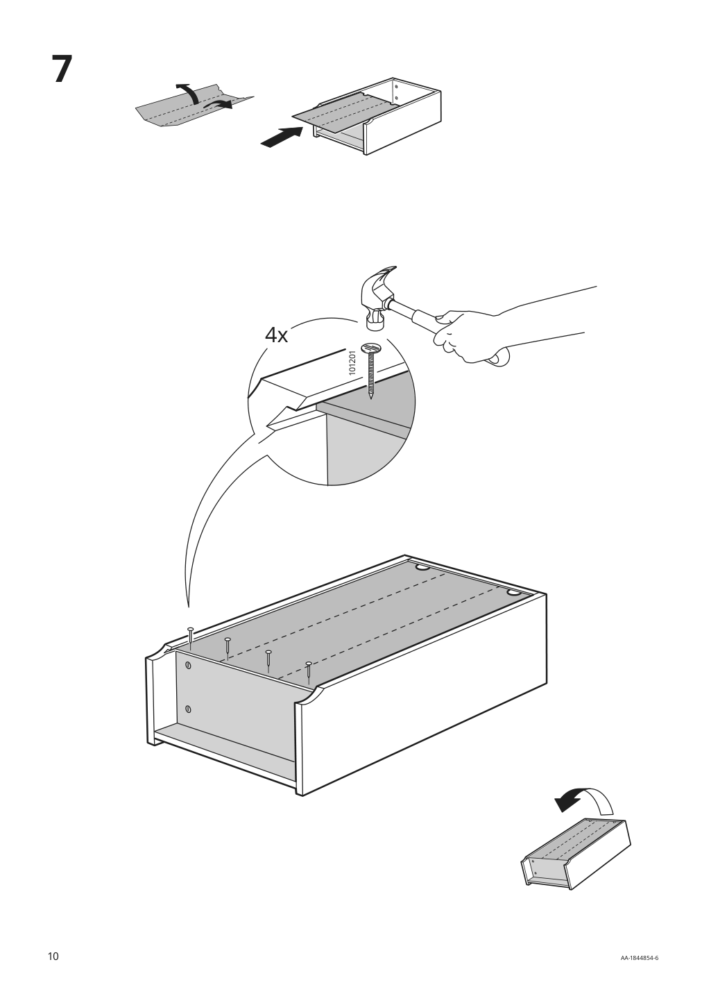 Assembly instructions for IKEA Billy bookcase white | Page 10 - IKEA BILLY / BESTÅ TV storage combination 893.986.81