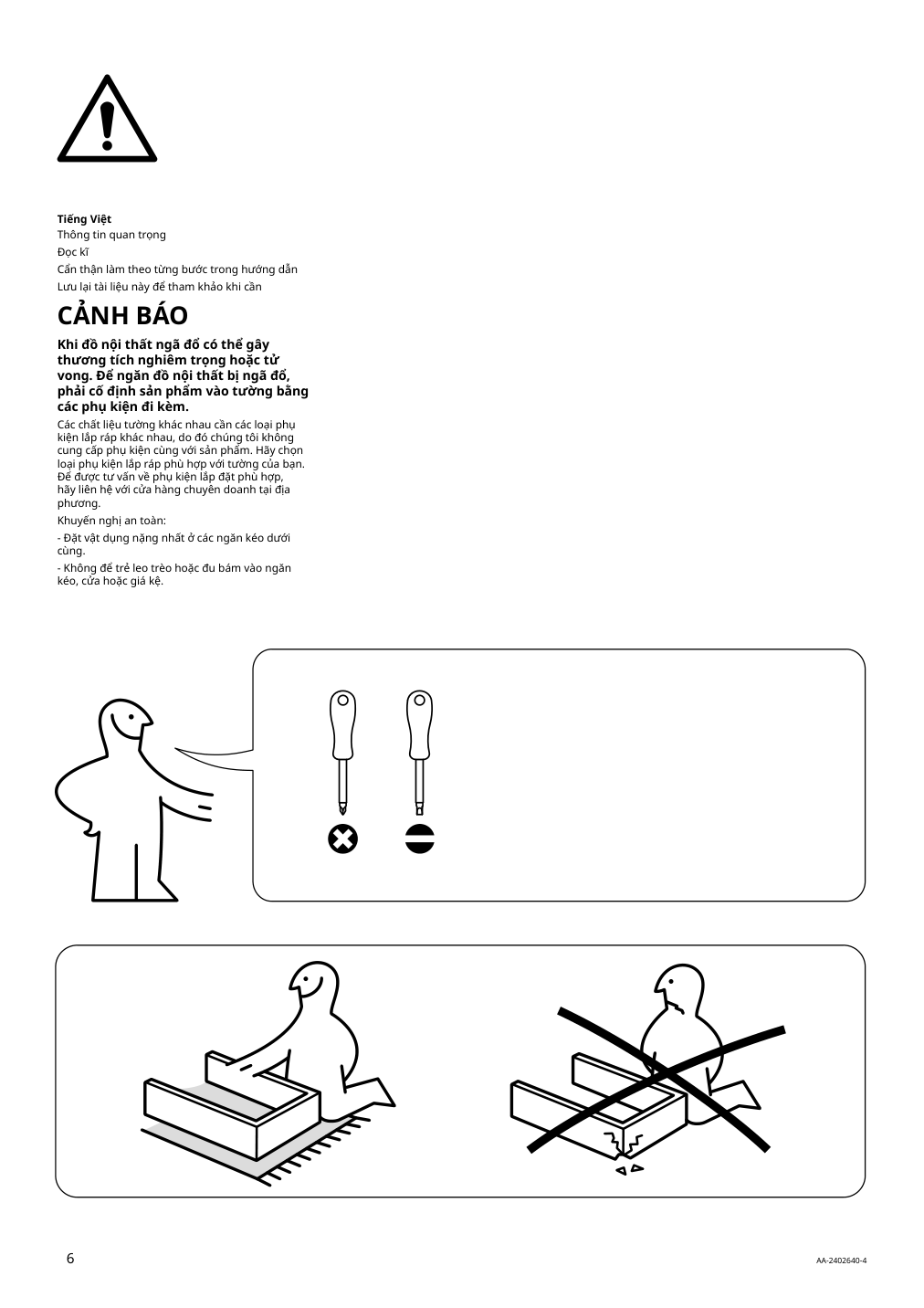 Assembly instructions for IKEA Billy desk white | Page 6 - IKEA BILLY bookcase with desk and drawer 395.639.42