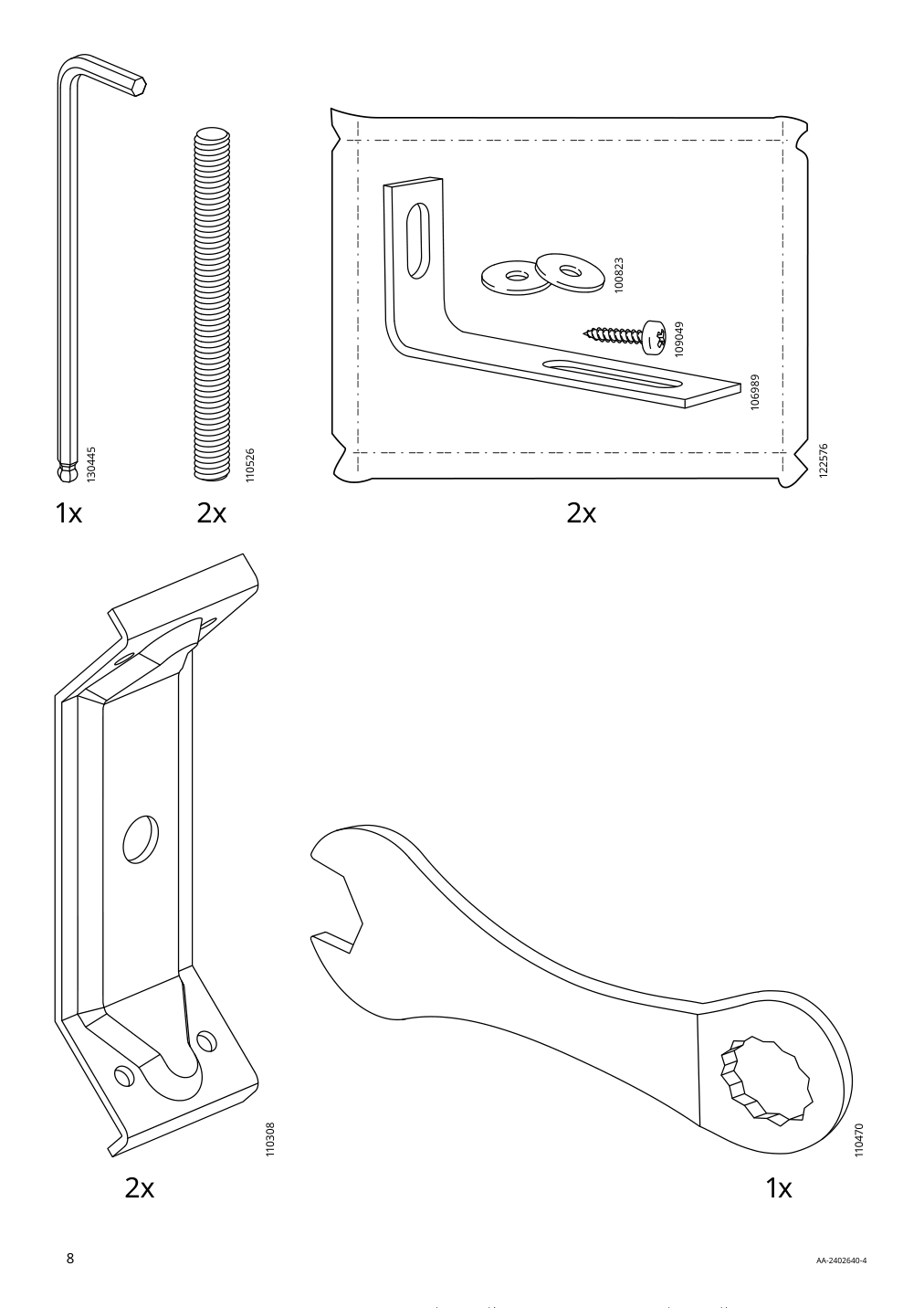 Assembly instructions for IKEA Billy desk white | Page 8 - IKEA BILLY bookcase with desk and drawer 395.639.42
