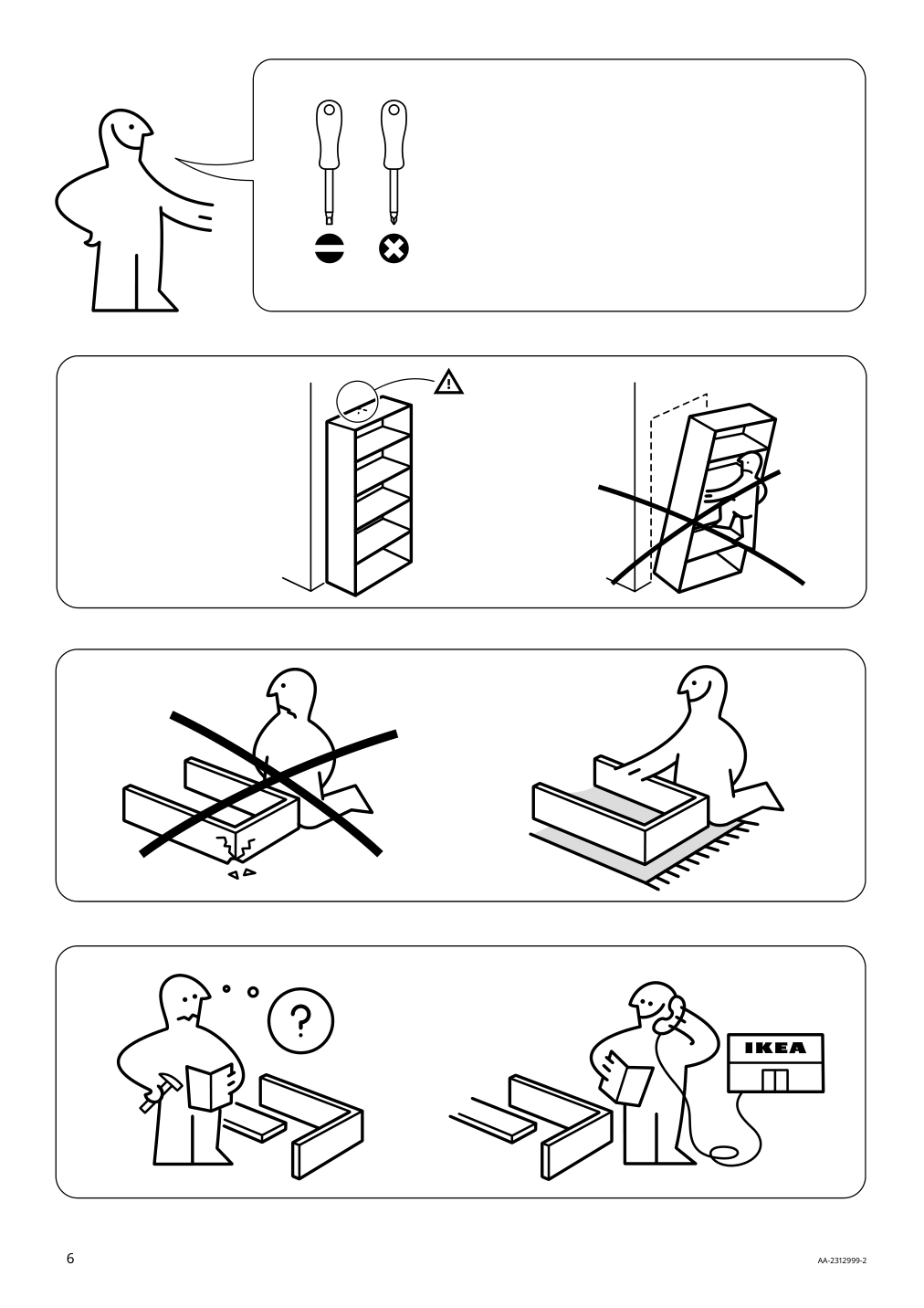 Assembly instructions for IKEA Billy drawer white with castors | Page 6 - IKEA BILLY bookcase with desk and drawer 395.639.42