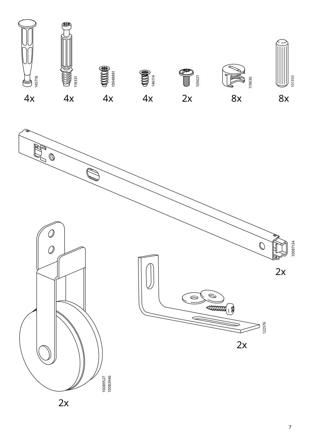 Assembly instructions for IKEA Billy drawer white with castors | Page 7 - IKEA BILLY bookcase with desk and drawer 395.639.42