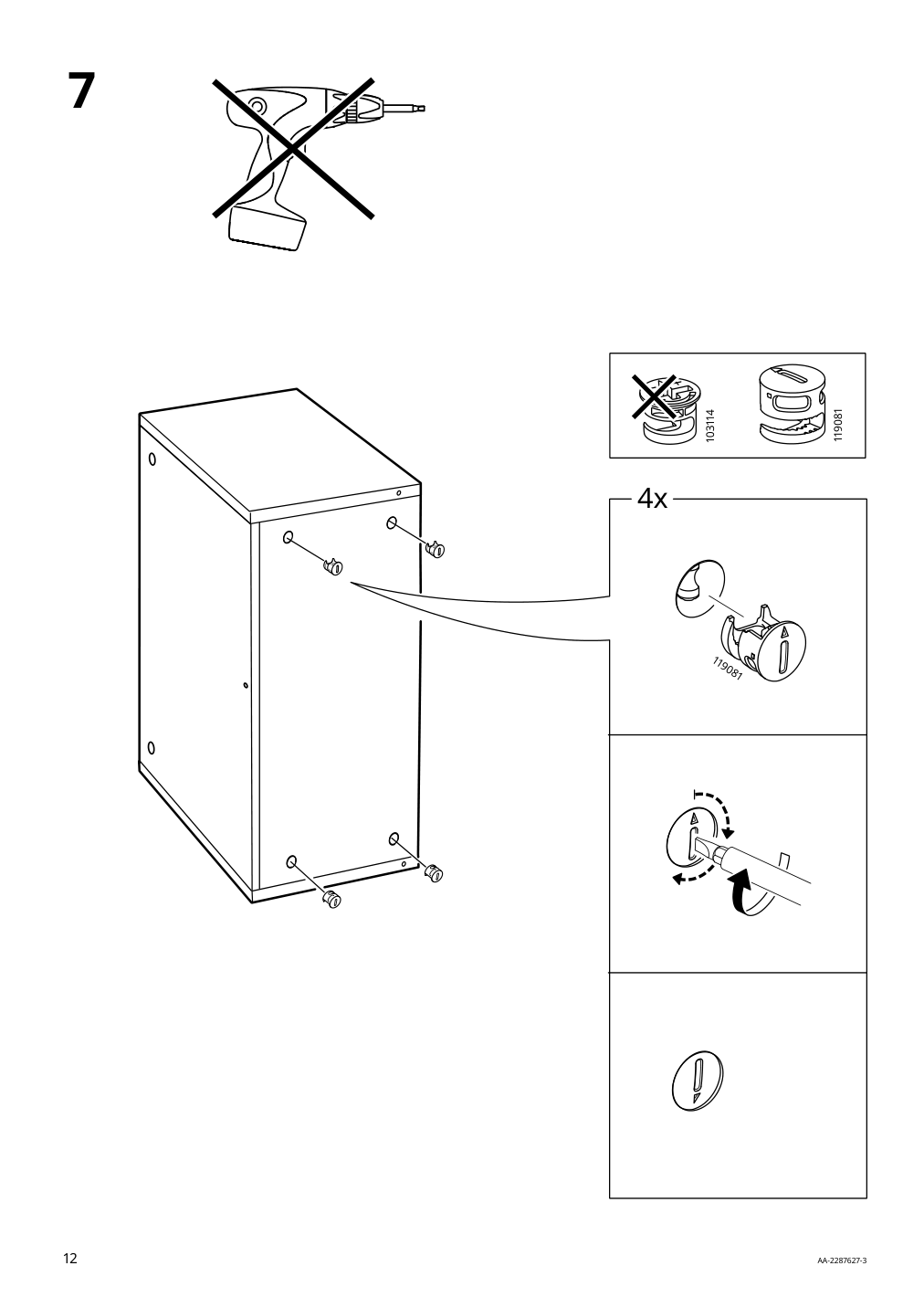 Assembly instructions for IKEA Billy height extension unit oak effect | Page 12 - IKEA BILLY / OXBERG bookcase w glass doors/ext unit 495.819.12