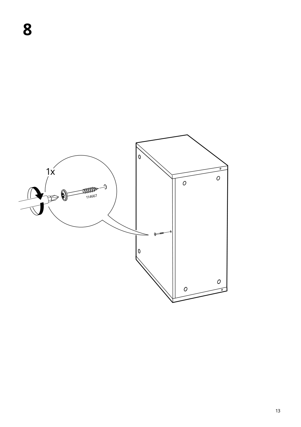 Assembly instructions for IKEA Billy height extension unit oak effect | Page 13 - IKEA BILLY / OXBERG bookcase w glass doors/ext unit 495.819.12