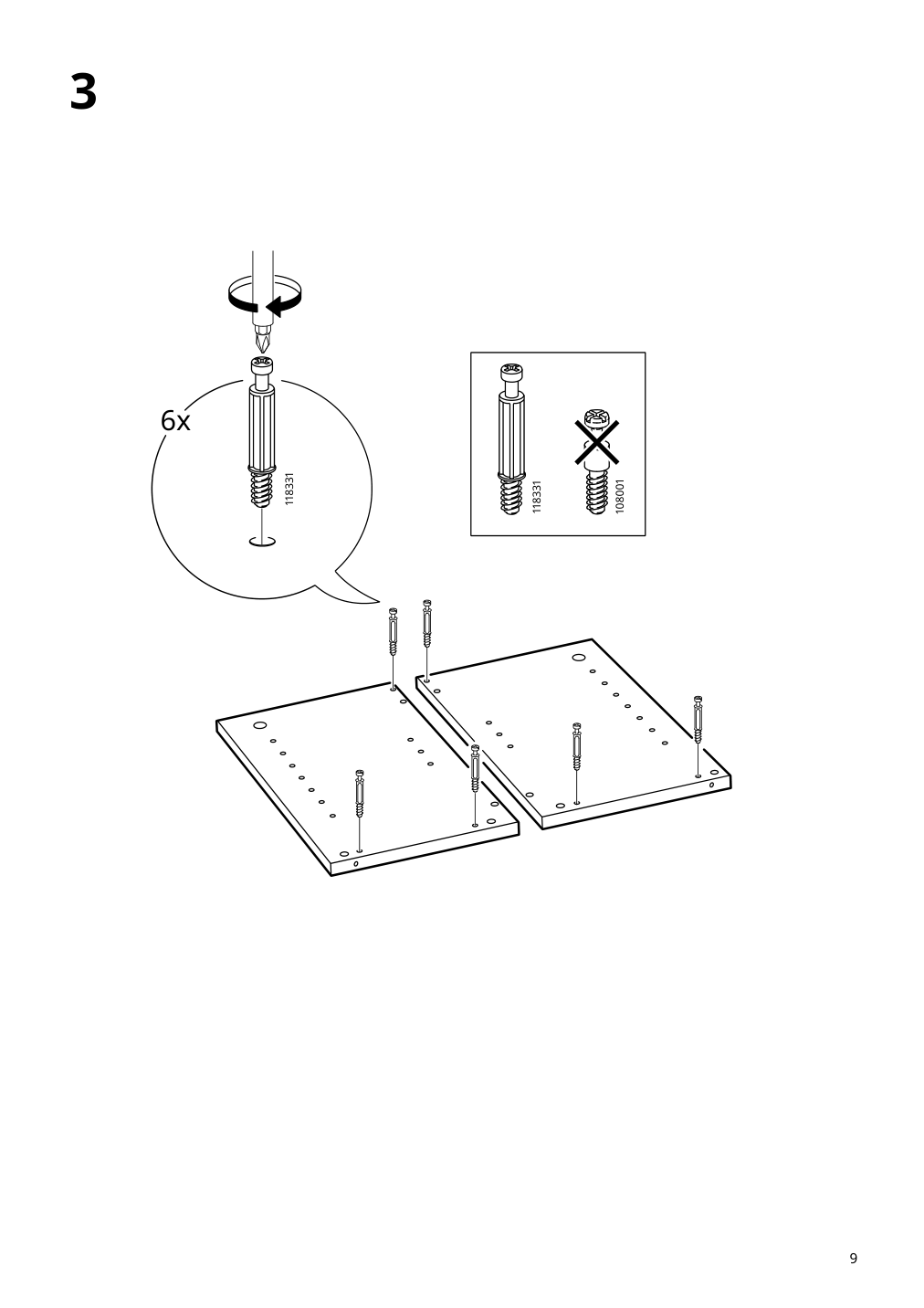 Assembly instructions for IKEA Billy height extension unit oak effect | Page 9 - IKEA BILLY / OXBERG bookcase w glass doors/ext unit 495.819.12