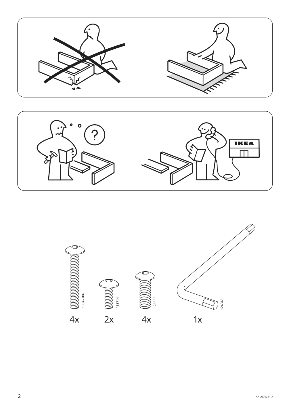 Assembly instructions for IKEA Bingsta armchair vissle dark gray kabusa dark gray | Page 2 - IKEA BINGSTA armchair 204.460.95