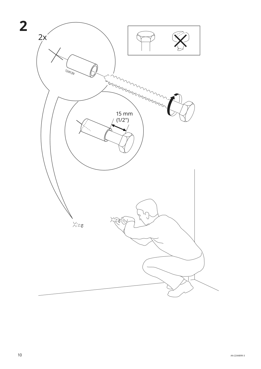 Assembly instructions for IKEA Bjoerkan sink | Page 10 - IKEA NYSJÖN / BJÖRKÅN bathroom furniture, set of 6 494.159.13