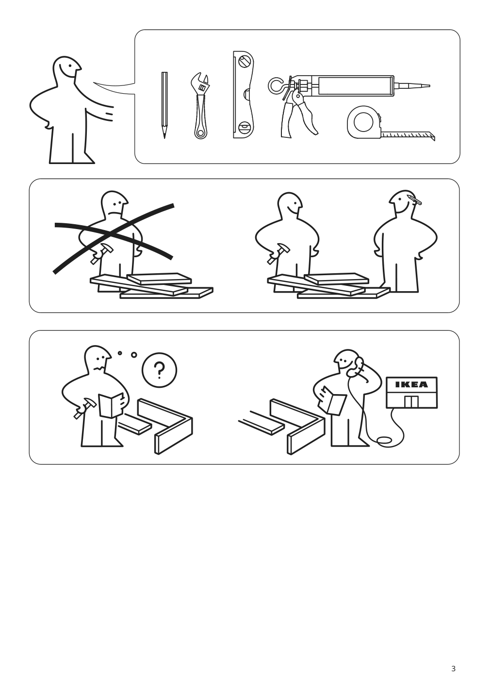 Assembly instructions for IKEA Bjoerkan sink | Page 3 - IKEA NYSJÖN / BJÖRKÅN bathroom furniture, set of 6 494.159.13