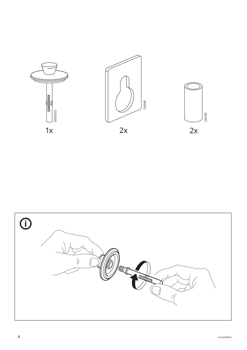 Assembly instructions for IKEA Bjoerkan sink | Page 4 - IKEA NYSJÖN / BJÖRKÅN bathroom furniture, set of 6 494.159.13