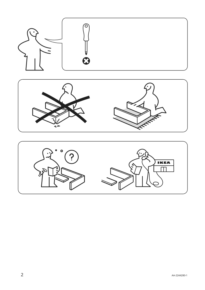 Assembly instructions for IKEA Bjoerkasen laptop stand beige | Page 2 - IKEA BJÖRKÅSEN laptop stand 904.678.38