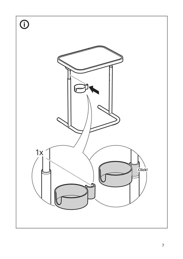 Assembly instructions for IKEA Bjoerkasen laptop stand beige | Page 7 - IKEA BJÖRKÅSEN laptop stand 904.678.38