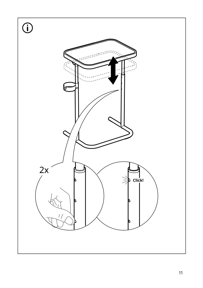 Assembly instructions for IKEA Bjoerkasen laptop stand brown orange | Page 11 - IKEA BJÖRKÅSEN laptop stand 805.819.24