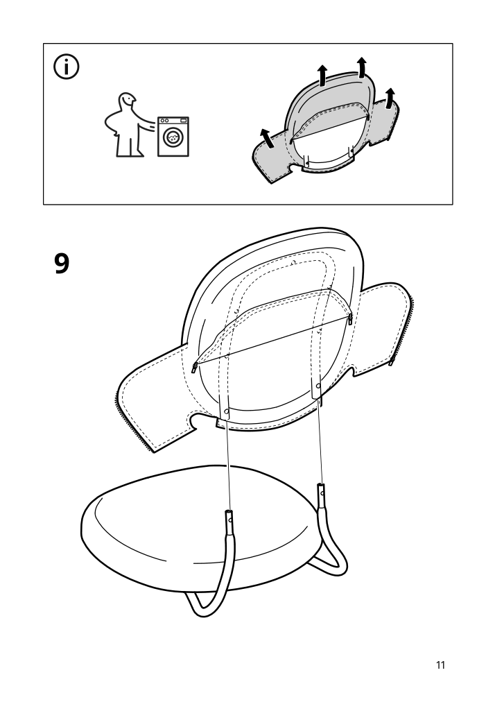 Assembly instructions for IKEA Bjoerkberget swivel chair idekulla blue | Page 11 - IKEA LOMMARP/BJÖRKBERGET desk and storage combination 594.365.47