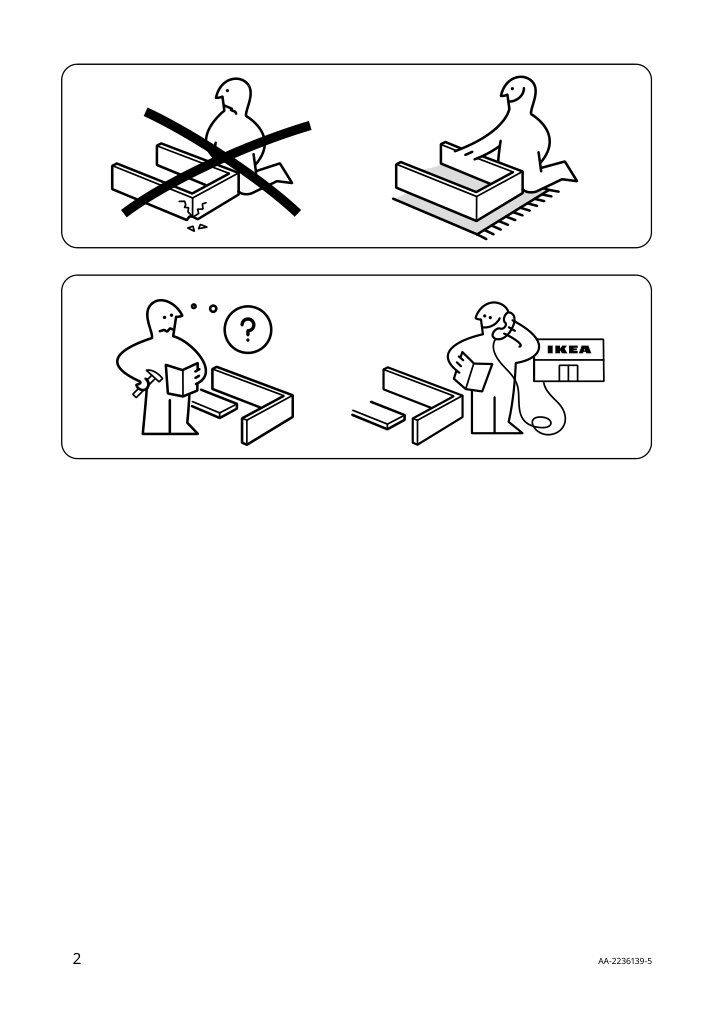 Assembly instructions for IKEA Bjoerkberget swivel chair idekulla blue | Page 2 - IKEA LOMMARP/BJÖRKBERGET desk and storage combination 594.365.47