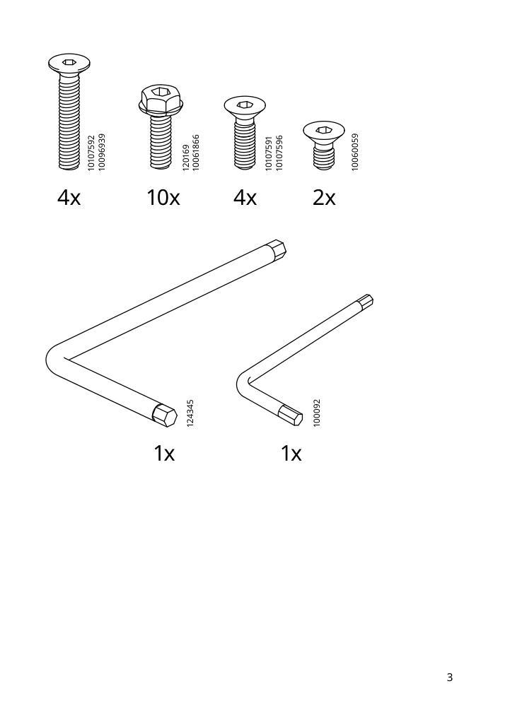 Assembly instructions for IKEA Bjoerkberget swivel chair idekulla blue | Page 3 - IKEA LOMMARP/BJÖRKBERGET desk and storage combination 594.365.47