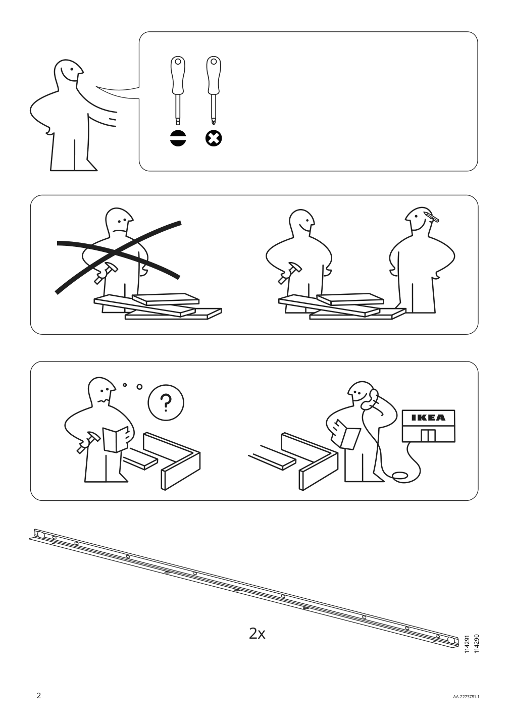 Assembly instructions for IKEA Bjoerksnaes bed frame birch birch veneer | Page 2 - IKEA BJÖRKSNÄS bed frame 895.016.97