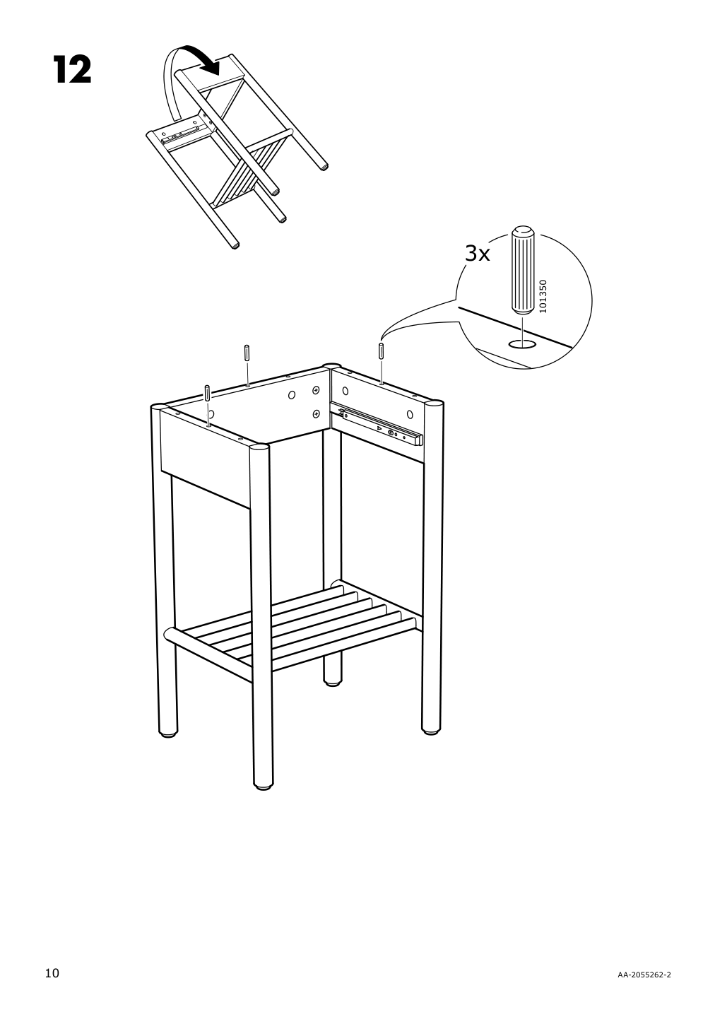 Assembly instructions for IKEA Bjoerksnaes nightstand birch | Page 10 - IKEA BJÖRKSNÄS nightstand 704.073.60