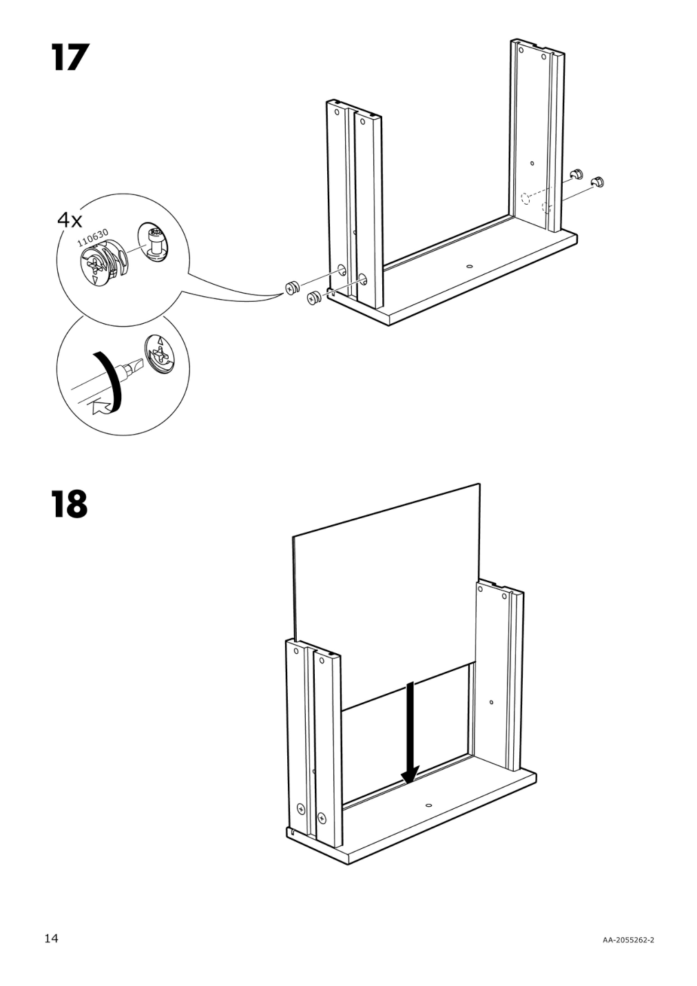 Assembly instructions for IKEA Bjoerksnaes nightstand birch | Page 14 - IKEA BJÖRKSNÄS nightstand 704.073.60