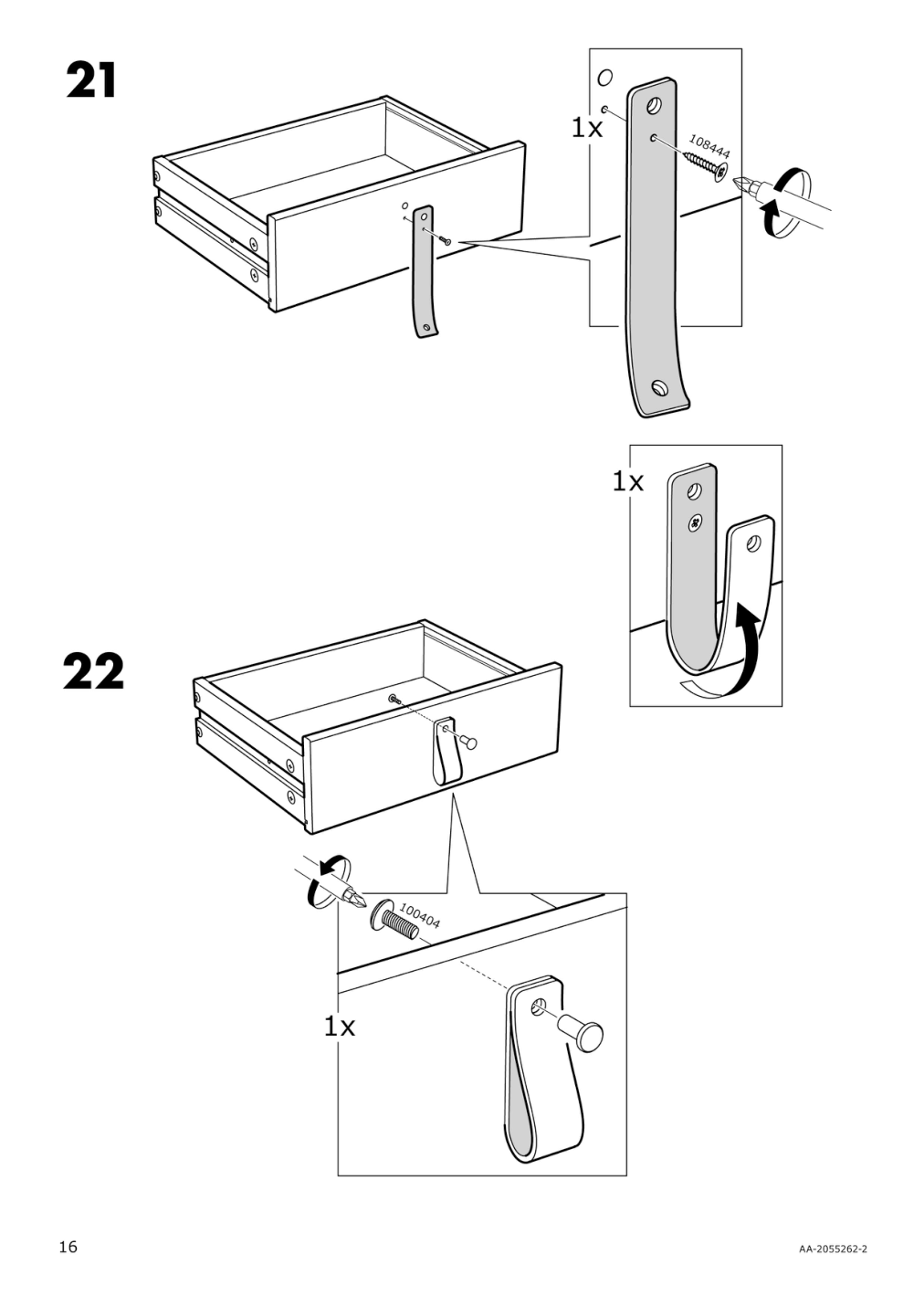 Assembly instructions for IKEA Bjoerksnaes nightstand birch | Page 16 - IKEA BJÖRKSNÄS nightstand 704.073.60