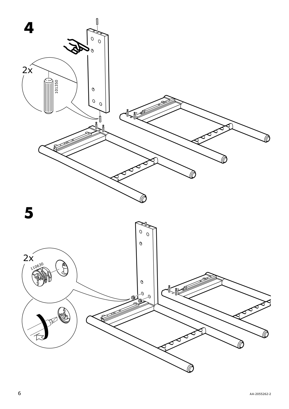 Assembly instructions for IKEA Bjoerksnaes nightstand birch | Page 6 - IKEA BJÖRKSNÄS nightstand 704.073.60