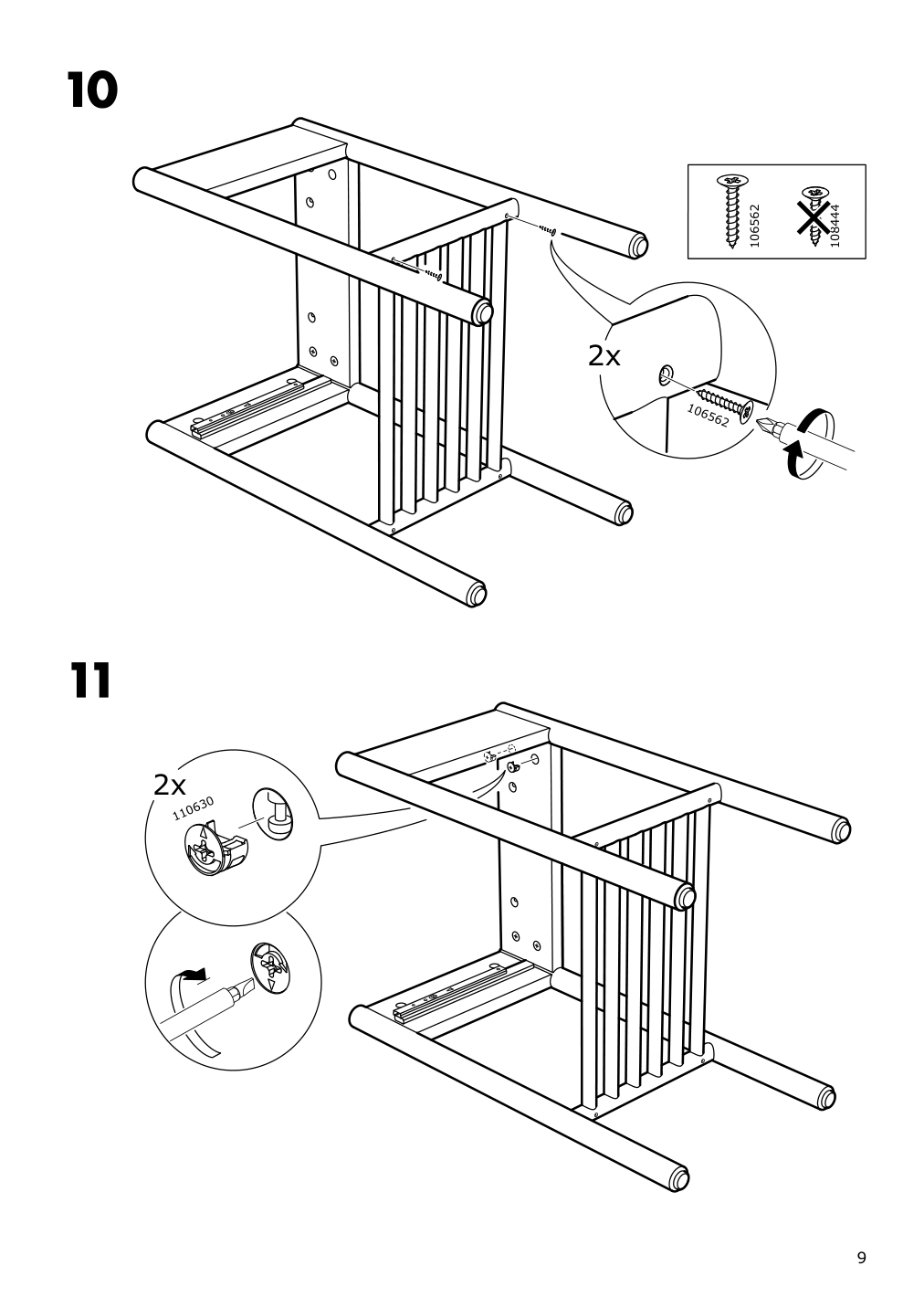 Assembly instructions for IKEA Bjoerksnaes nightstand birch | Page 9 - IKEA BJÖRKSNÄS nightstand 704.073.60