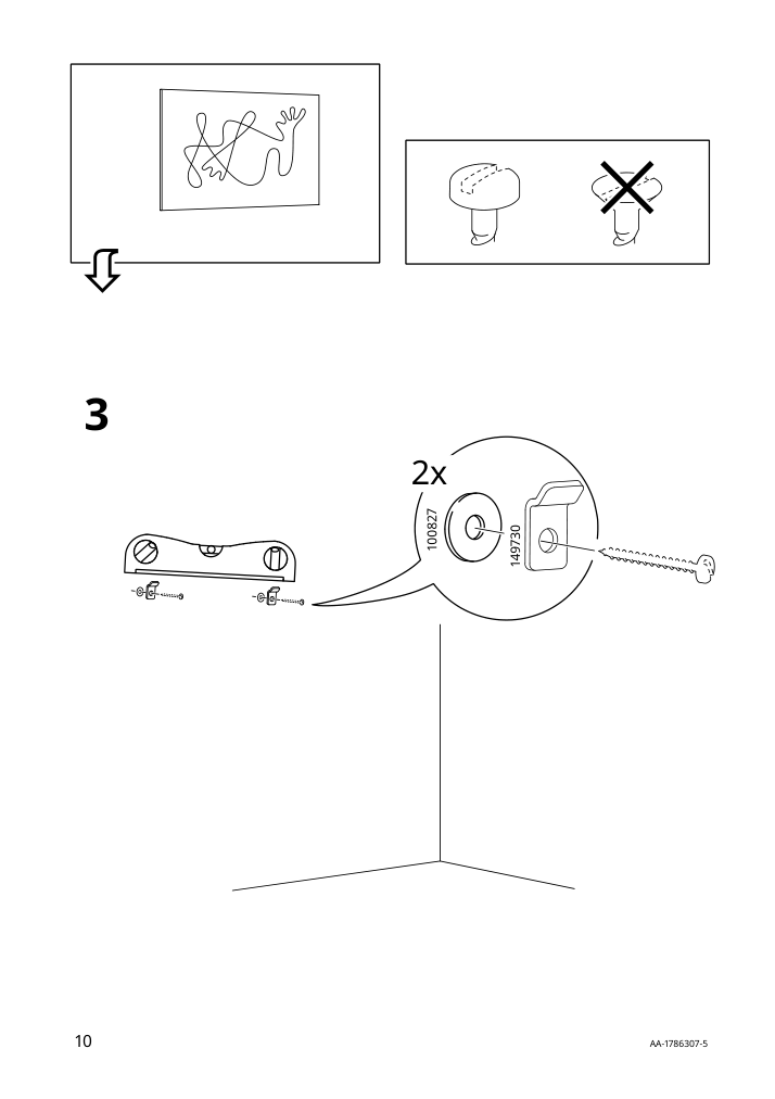 Assembly instructions for IKEA Bjoerksta frame aluminum color | Page 10 - IKEA BJÖRKSTA picture and frame 994.716.14