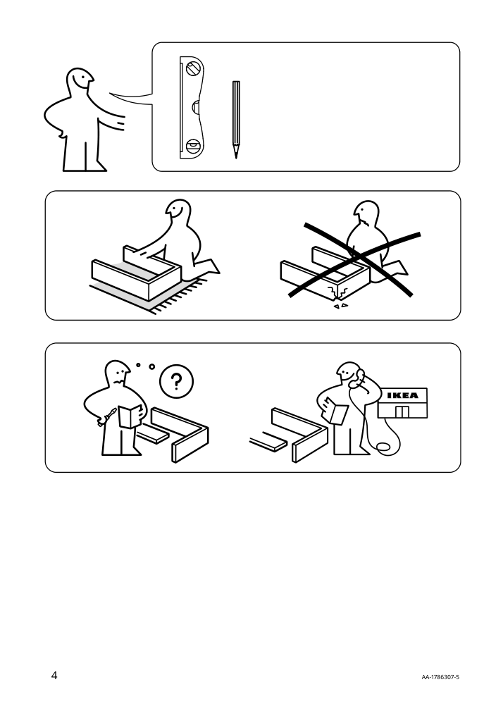 Assembly instructions for IKEA Bjoerksta frame aluminum color | Page 4 - IKEA BJÖRKSTA picture and frame 494.716.02