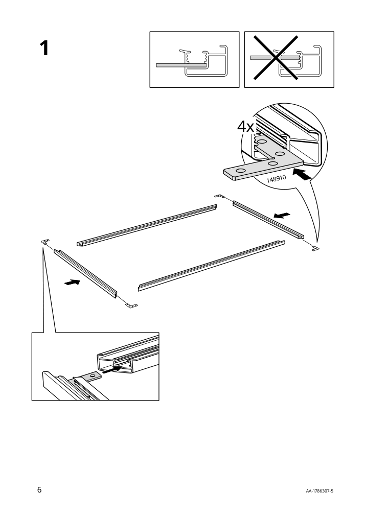 Assembly instructions for IKEA Bjoerksta frame aluminum color | Page 6 - IKEA BJÖRKSTA picture and frame 494.716.02