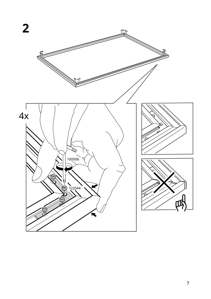 Assembly instructions for IKEA Bjoerksta frame aluminum color | Page 7 - IKEA BJÖRKSTA picture and frame 994.716.14