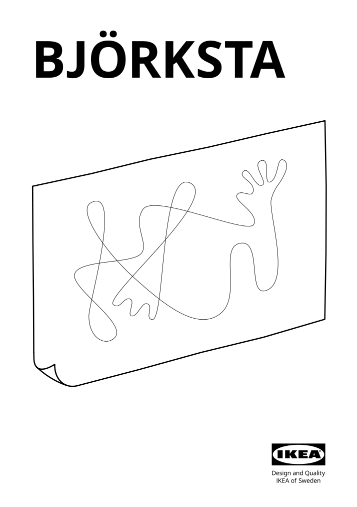 Assembly instructions for IKEA Bjoerksta picture look up | Page 1 - IKEA BJÖRKSTA picture and frame 494.716.16