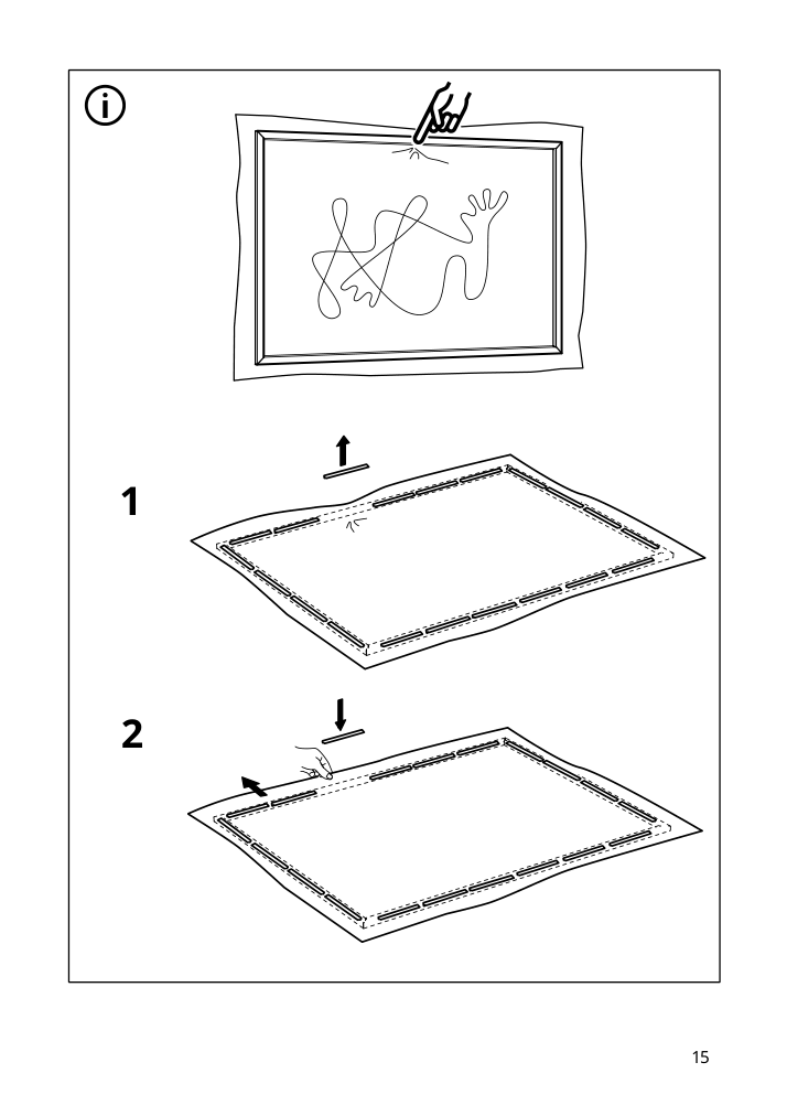 Assembly instructions for IKEA Bjoerksta picture look up | Page 15 - IKEA BJÖRKSTA picture and frame 994.716.14