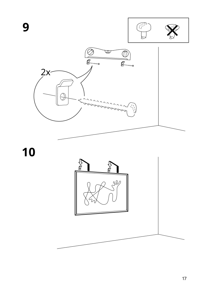 Assembly instructions for IKEA Bjoerksta picture look up | Page 17 - IKEA BJÖRKSTA picture and frame 494.716.16