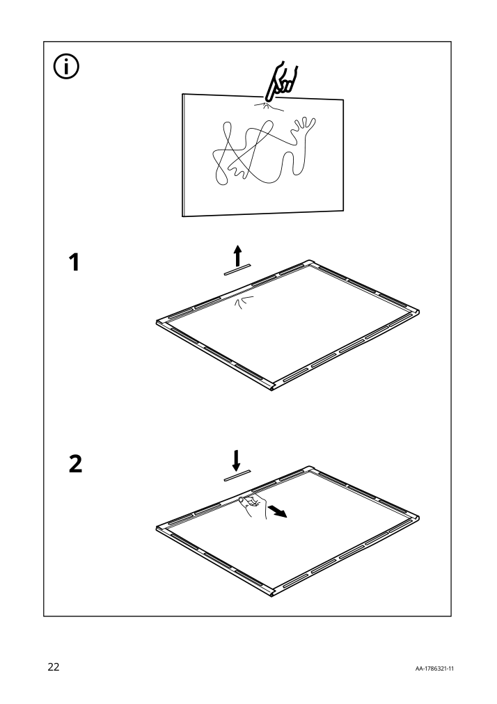 Assembly instructions for IKEA Bjoerksta picture look up | Page 22 - IKEA BJÖRKSTA picture and frame 494.716.16