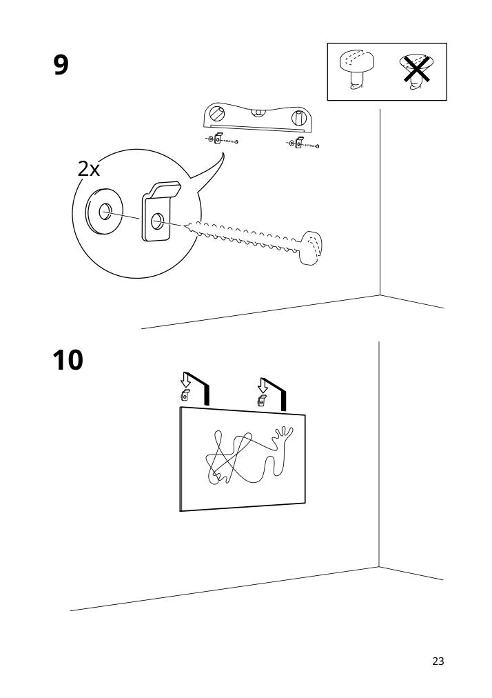 Assembly instructions for IKEA Bjoerksta picture look up | Page 23 - IKEA BJÖRKSTA picture and frame 494.716.16