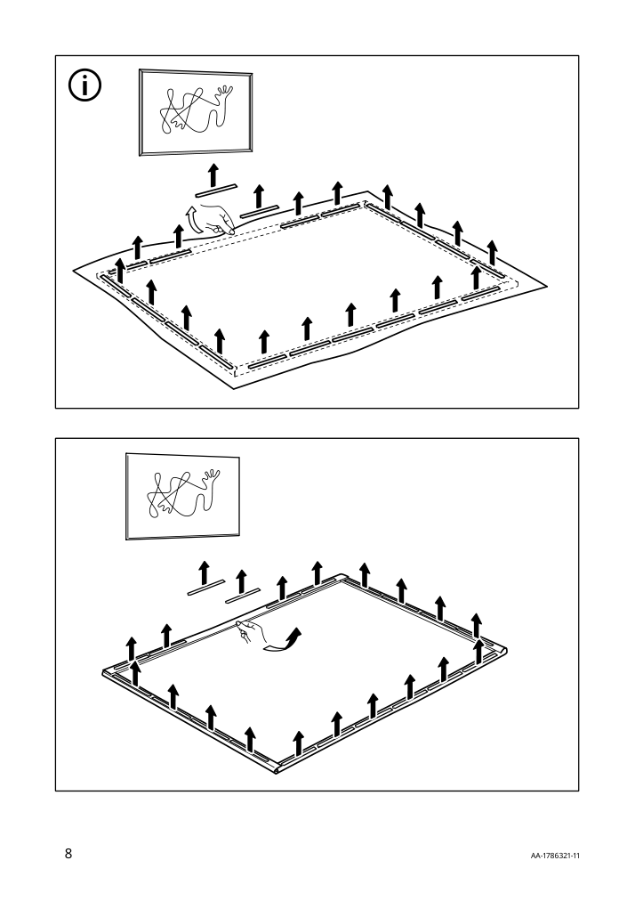 Assembly instructions for IKEA Bjoerksta picture look up | Page 8 - IKEA BJÖRKSTA picture and frame 494.716.16