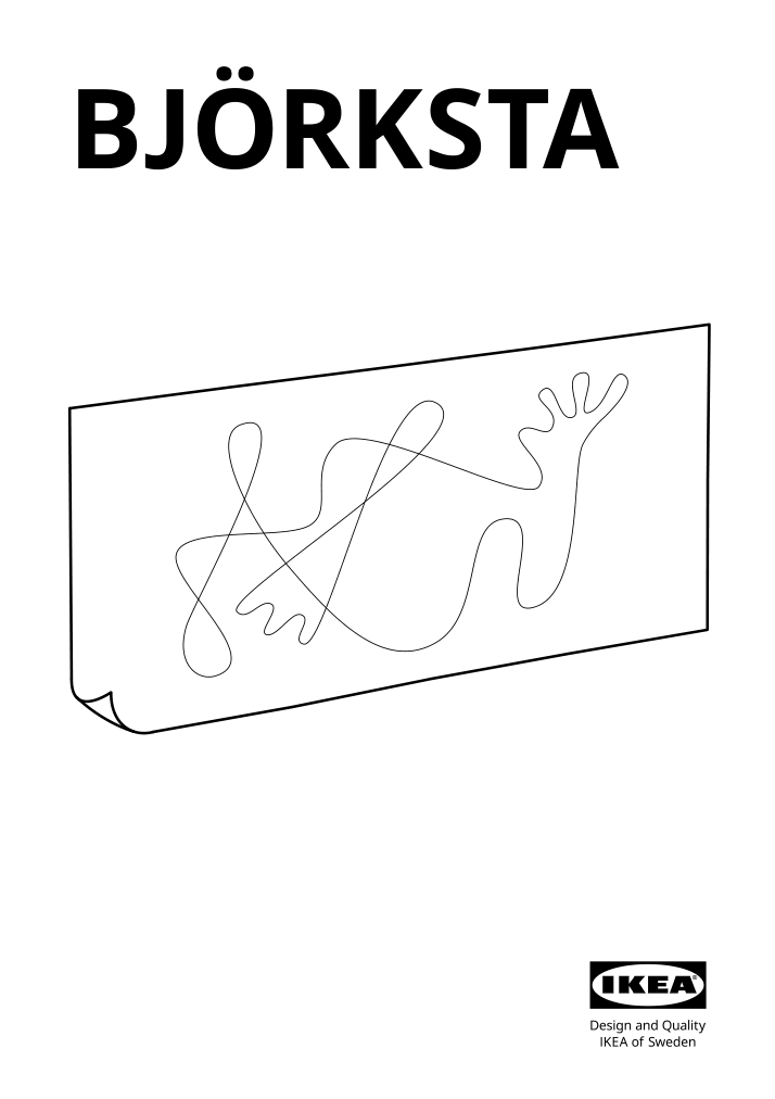 Assembly instructions for IKEA Bjoerksta picture stones | Page 1 - IKEA BJÖRKSTA picture and frame 294.716.03