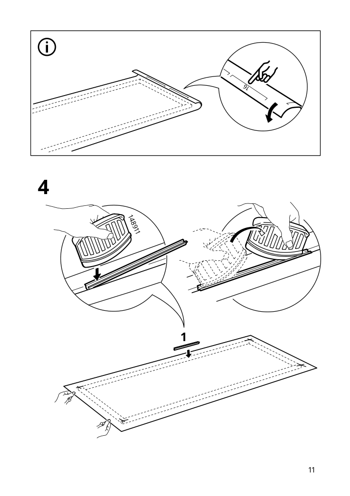 Assembly instructions for IKEA Bjoerksta picture stones | Page 11 - IKEA BJÖRKSTA picture and frame 294.716.03