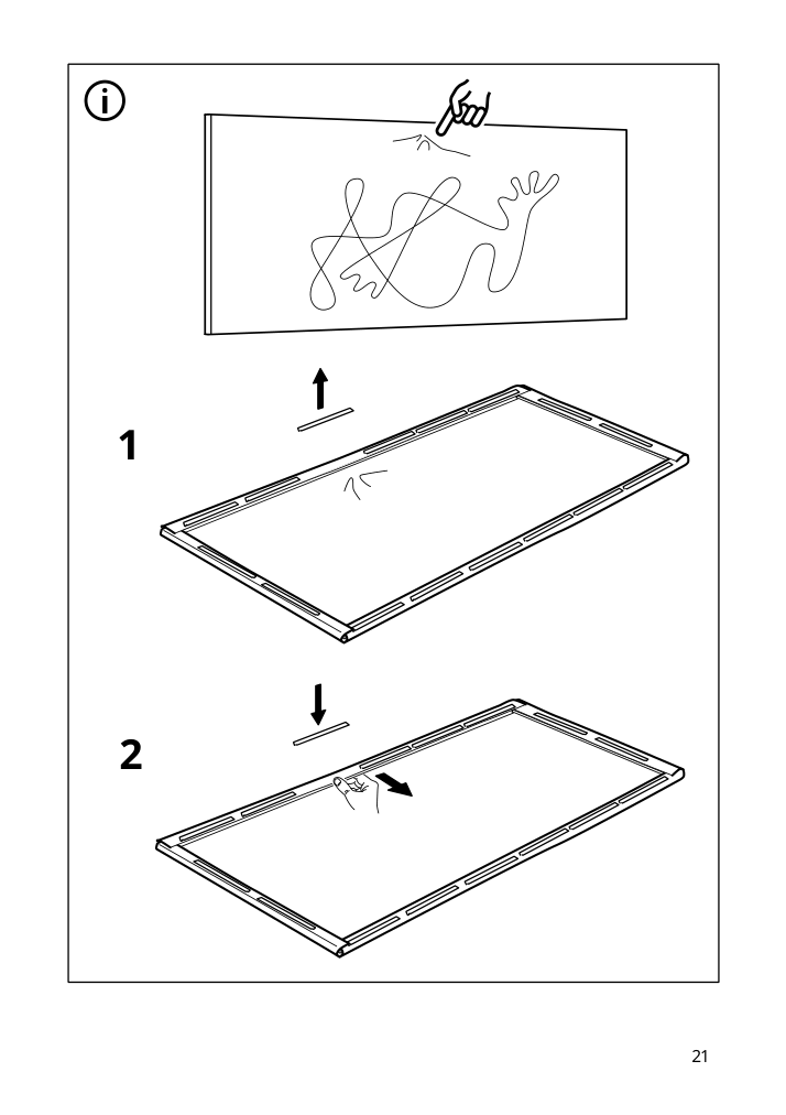 Assembly instructions for IKEA Bjoerksta picture stones | Page 21 - IKEA BJÖRKSTA picture and frame 294.716.03