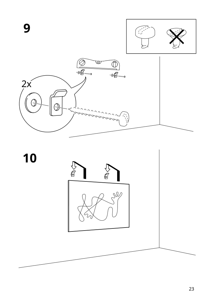 Assembly instructions for IKEA Bjoerksta picture horses at the water s edge | Page 23 - IKEA BJÖRKSTA picture and frame 595.089.02