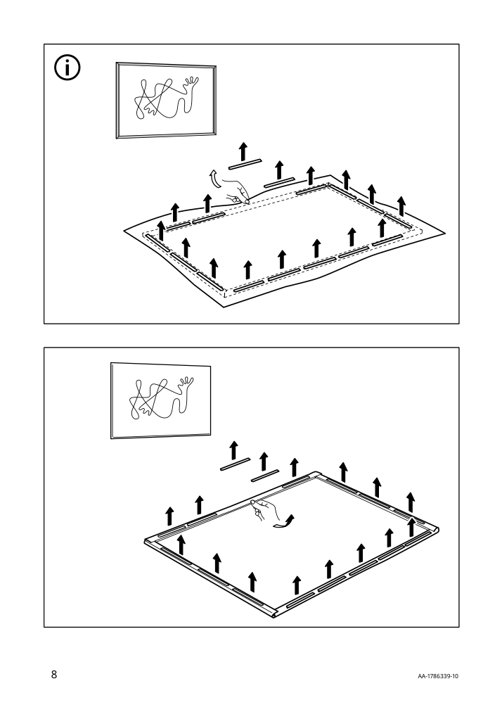 Assembly instructions for IKEA Bjoerksta picture horses at the water s edge | Page 8 - IKEA BJÖRKSTA picture and frame 595.089.02